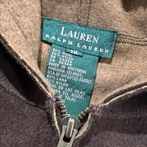 Lauren Ralph Lauren Brown wool Hooded Jacket
